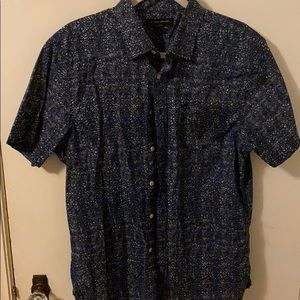Men L Banana Republic Short Sleeve Button Up